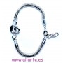 Pulsera clave de sol metal 2