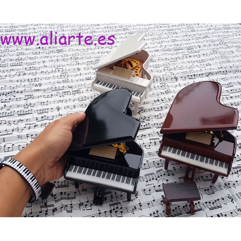 Decoración de Piano en Miniatura Modelo de Piano de Madera Regalos para Amigos Que Aman la Música o para la Decoración del Escritorio de la Oficina en Casa 