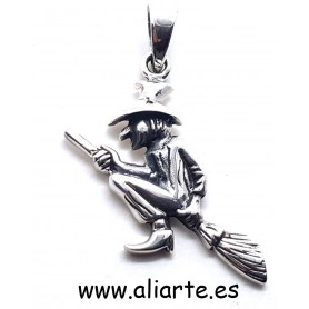 Bruja Colgante de Plata