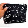 Neceser para el bolso con motivos musicales