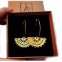 Pendientes Aros Dorado Flamenco