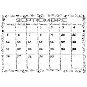 Calendario Musical  SEPTIEMBRE 2022 (Castellano)