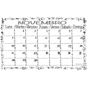Calendario Musical  NOVIEMBRE 2022 (Gallego)