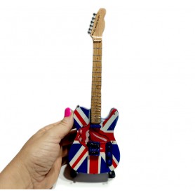 Miniatura de guitarra con imagen Lengua Rolling