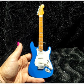 Miniatura de guitarra Fender de Eric Clapton, azul oscuro