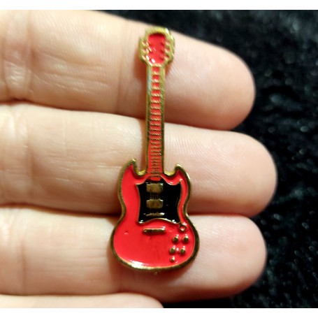 Pin guitarra roja 2