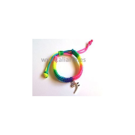 Pulsera Arcoiris Clave de Fa