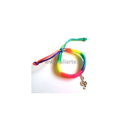 Pulsera Arcoiris Clave de Sol